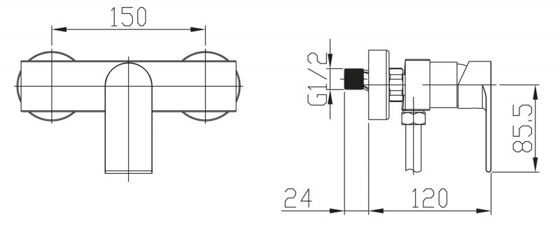 Смеситель для душа NOVA NOV-ESDM-IN BELBAGNO  - Вид №1