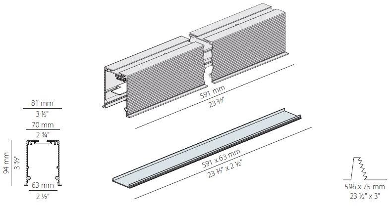 PANZERI Настенный линейный осветительный профиль для светодиодных модулей Nolita Xg2039 - Вид №8