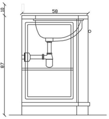 Gentry Home Двойной деревянный туалетный столик с дверцами Boston sun-id-1438700 - Вид №5