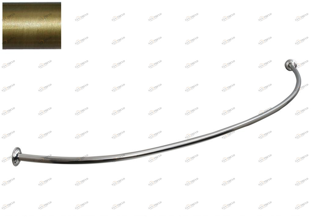 Карниз для ванны Aquanet Augusta полукруглый 170x90 латунь 00241488