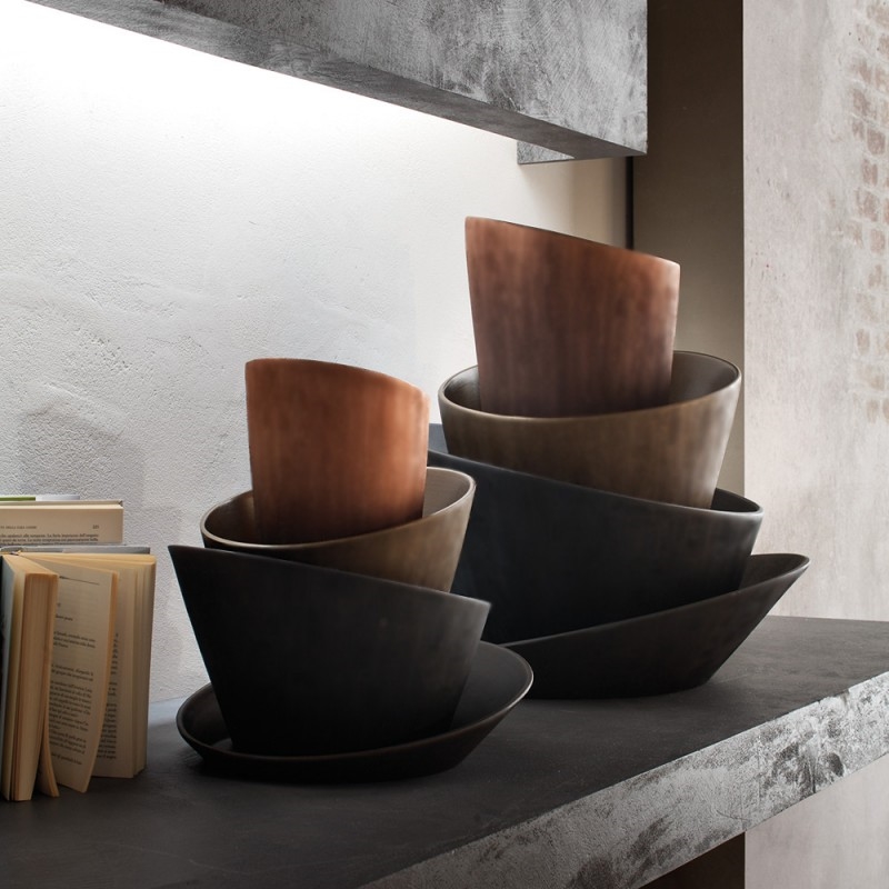 Q113/5X86 Хорошая ваза Adriani e Rossi Медь  - Вид №2