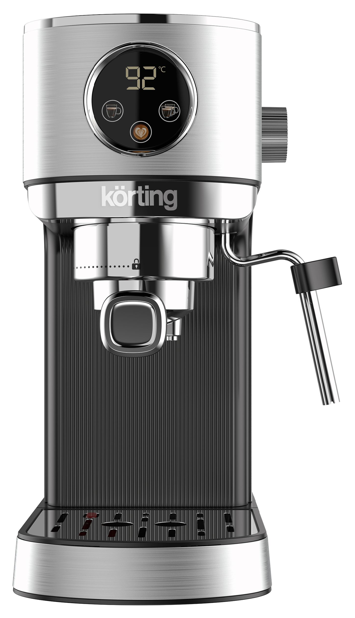 9158046 Кофеварка рожковая Korting KCM 1001 EX серый STDN-0145992 - Вид №1