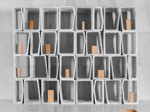 Мраморный отдельно стоящий настенный книжный шкаф