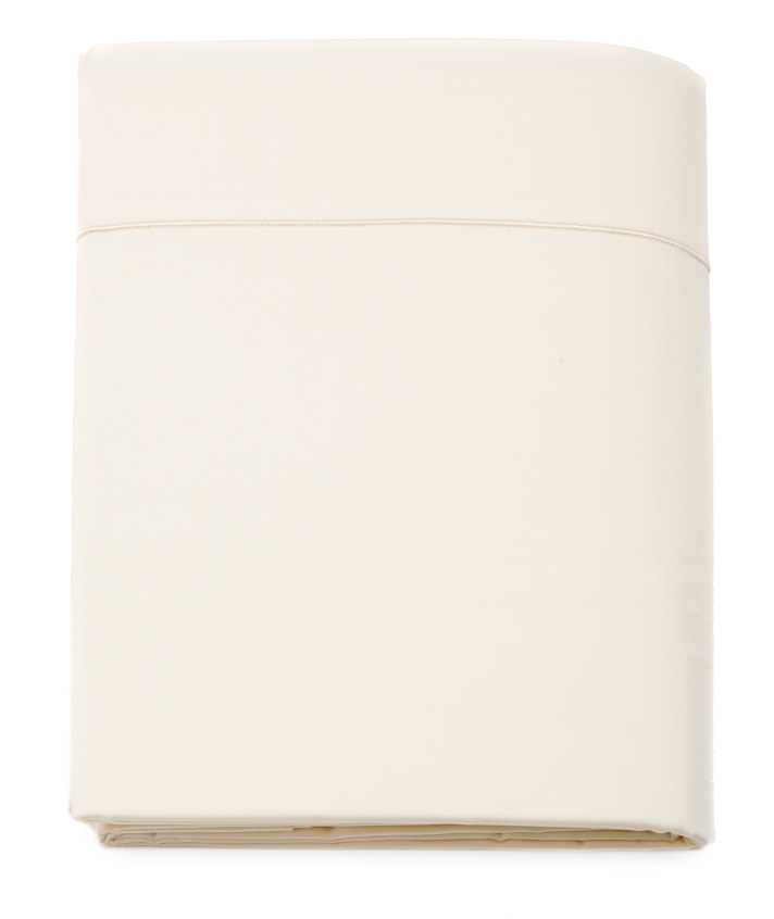 SH280_NA_S Простынь 280/320 naturel сливочный сатин Blanc des Vosges Santreyd 