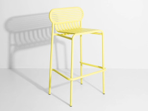 Алюминиевый высокий стул с порошковым покрытием с подставкой для ног