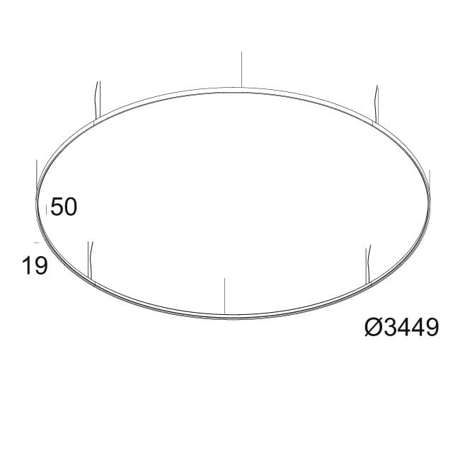 Металлический светодиодный подвесной светильник Deltalight Superloop ARCH-00090271 - Вид №7