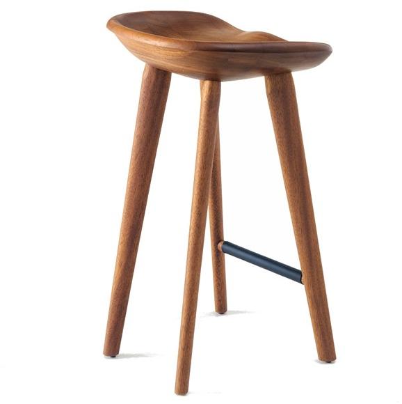 BassamFellows Табурет из массива дерева с подставкой для ног Tractor Cb-22 - Вид №2