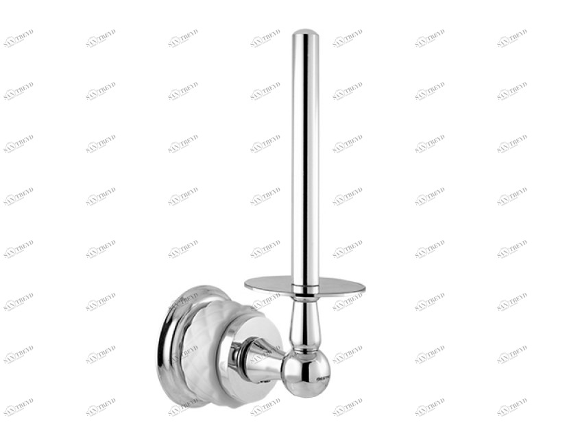 065585.R00.72 Держатель запасной туалетной бумаги из белого фарфора Окисленная медь Mestre 