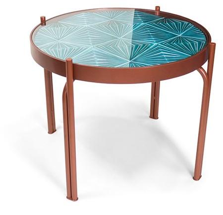 Theia Круглый керамический журнальный столик Maze sun-id-1352627 - Вид №1