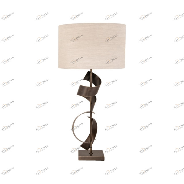 Настольная лампа Scroll Dark от RVAstley 5128 RVASTLEY ИНТЕРЬЕРНЫЕ 061644 Бежевый;бронза 