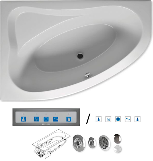 BA6700500000000_pro6 Гидромассажная ванна Riho Lyra Santreyd - Вид №3