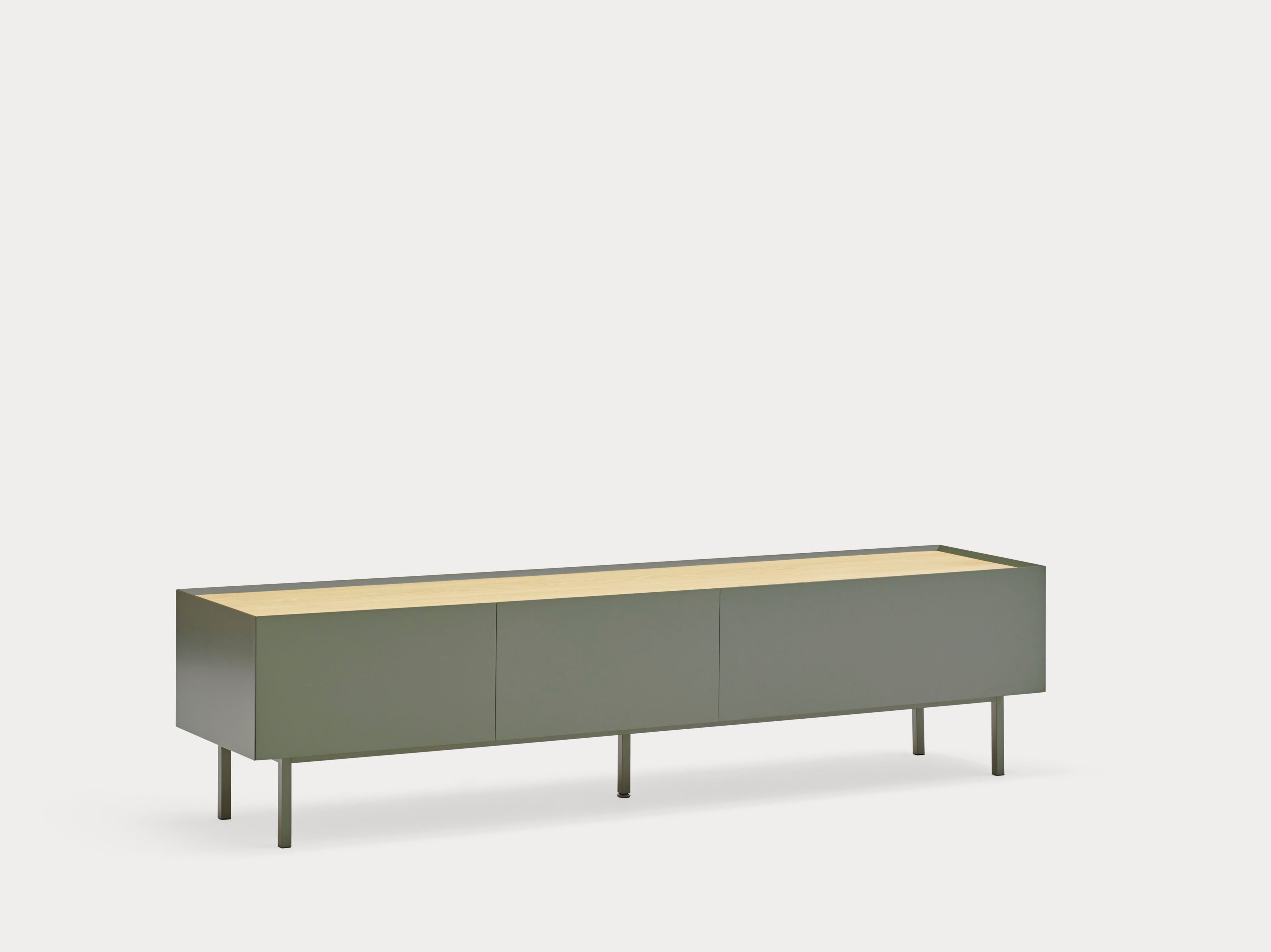 Шкаф для телевизора из шпона с распашными дверцами и ящиками TEULAT Arista ARCH-00021520 - Вид №8