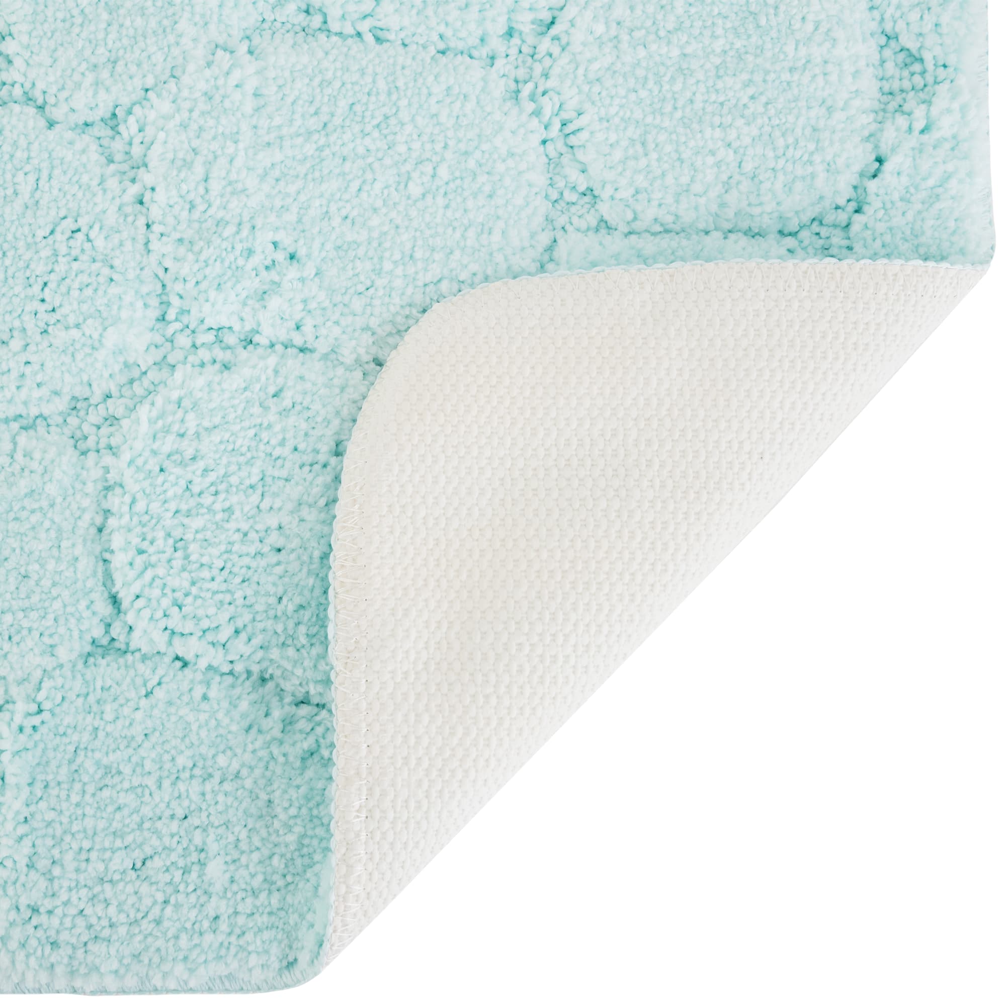 84621338 Коврик для ванной комнаты Милена HJ-C1119 50x80 см цвет бирюзовый La Vita Santreyd  - Вид №2