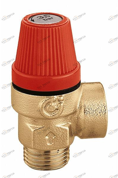 CALEFFI Обычный предохранительный клапан с соединениями папа-мама sun-id-1465854