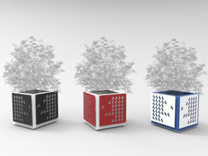 Квадратная стальная плантатор