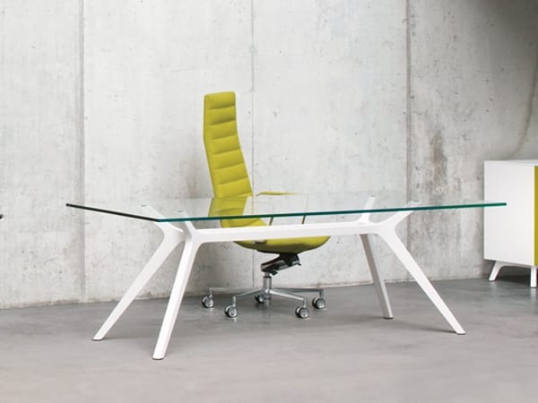 Прямоугольный секционный стол из дерева и стекла FREZZA Dr ARCH-00118532