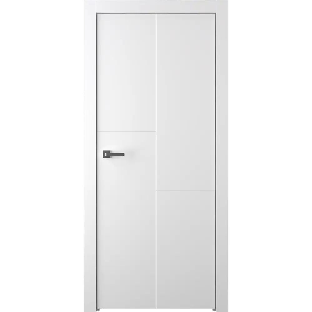 Дверь межкомнатная глухая Лацио 1 80x200 см эмаль белый без замка, без петель BELWOODDOORS STLM-2192782