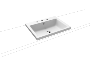 Умывальник KALDEWEI Сталь эмалированная 3154 258 альпийский белый матовый 31543060258