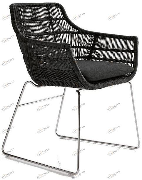 B&B Italia Outdoor Садовое кресло из полиэтилена с подлокотниками Crinoline sun-id-1386478