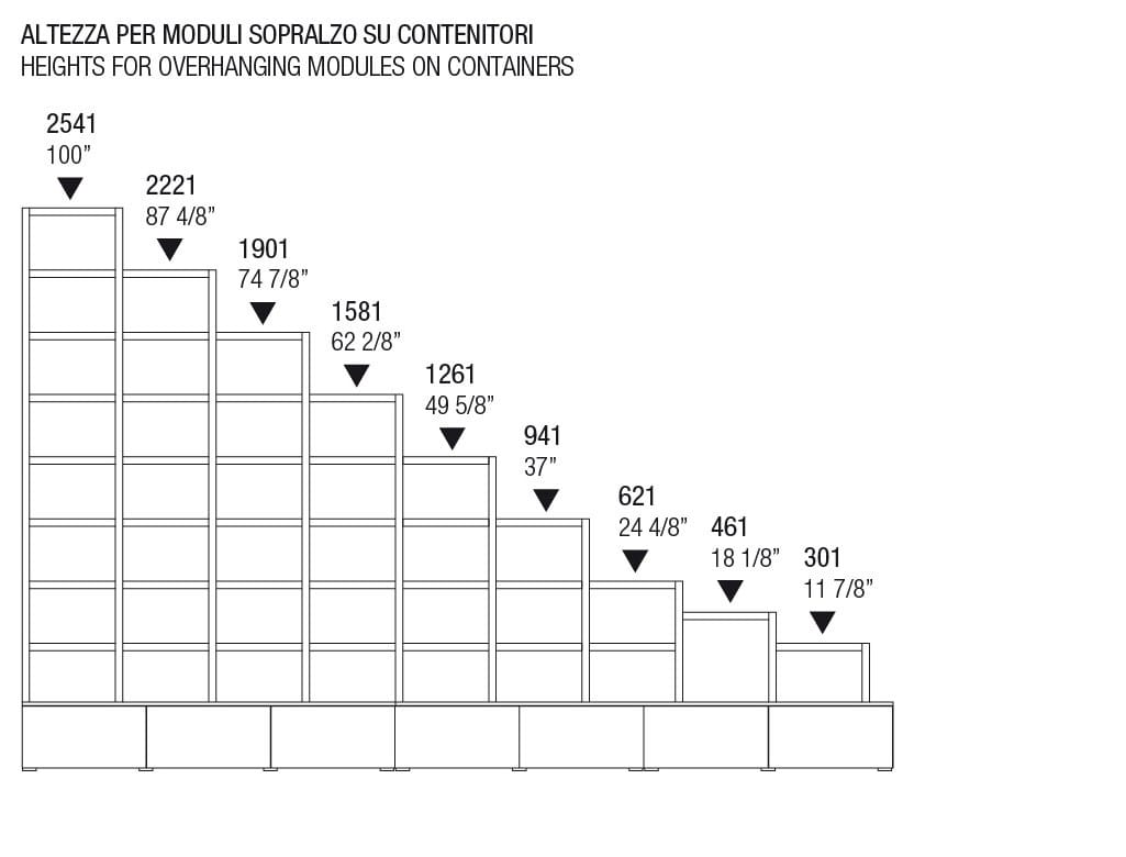 Секционная оборудованная стена MisuraEmme CROSSING ARCH-00064055 - Вид №4