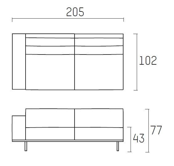 Секционный диван с огнестойкой обивкой Piet Boon DON living ARCH-00064056 - Вид №7