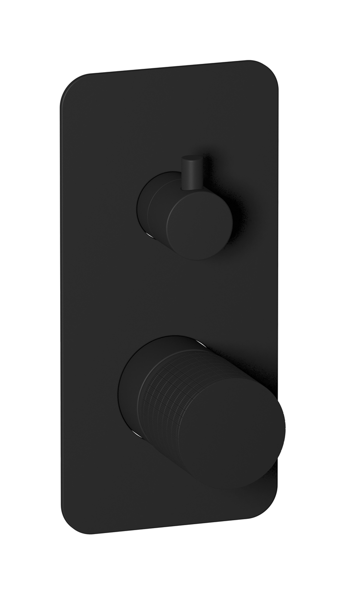 Внешние части встроенного в стену смесителя на 3 потребителя WE ARE IB ga312np Matt Black Gatsby