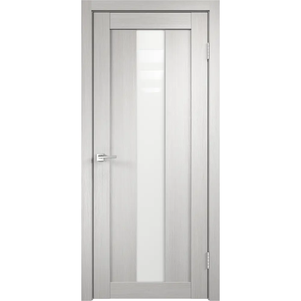 Дверь межкомнатная остеклённая Фортуна 90x200 см ПВХ цвет белый дуб Santreyd STLM-2044580