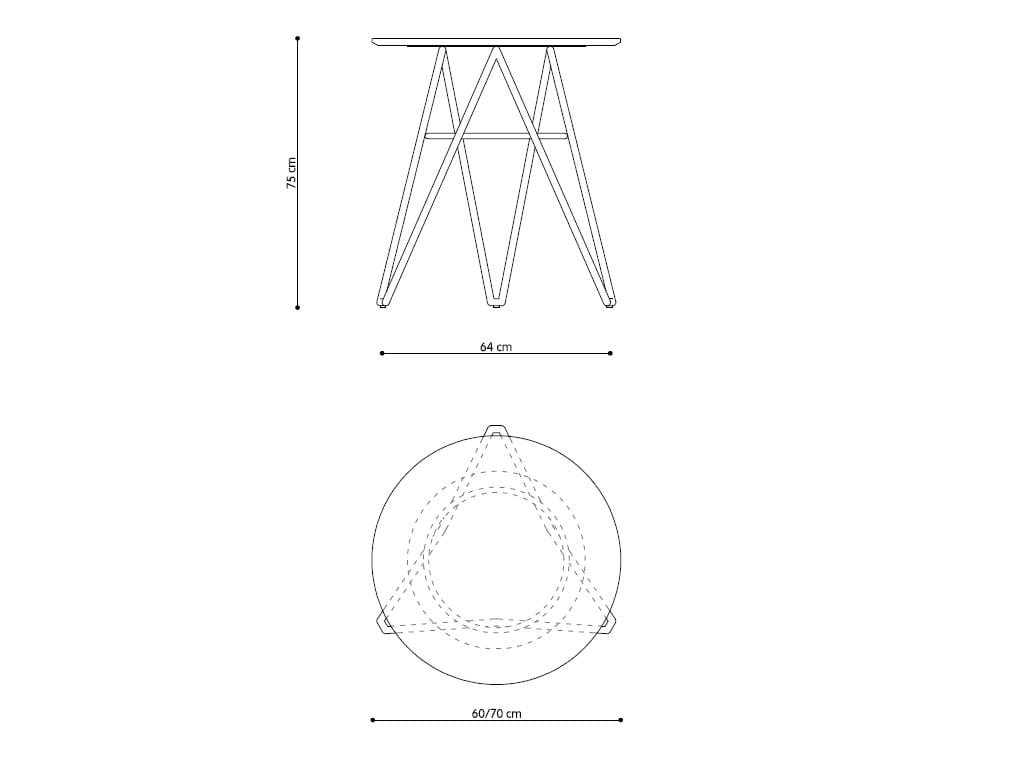 Круглый металлический стол для контракта TrabA' Self ARCH-00049403 - Вид №9