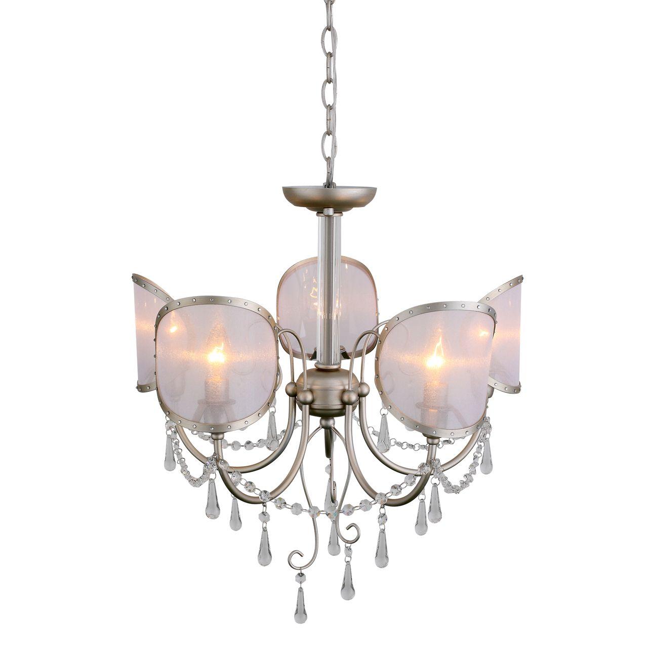 Подвесная люстра ST Luce Faccialuna SL173.303.05 ST LUCE ДИЗАЙНЕРСКИЕ, FACCIALUNA 138049 Серебро  - Вид №2