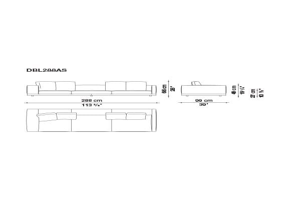 Кожаный диван B&B Italia док ARCH-00106863 - Вид №176