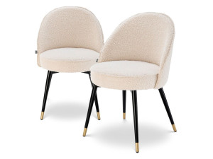 Набор стульев из ткани без подлокотников