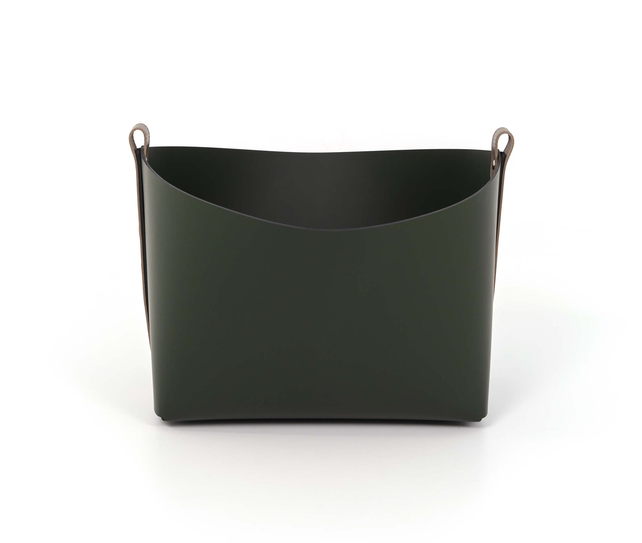 Корзина Ovo - 40X44XH39см / Кремовый / регенерированная кожа_coffee Pinetti 78.0181.082.015 - Вид №2