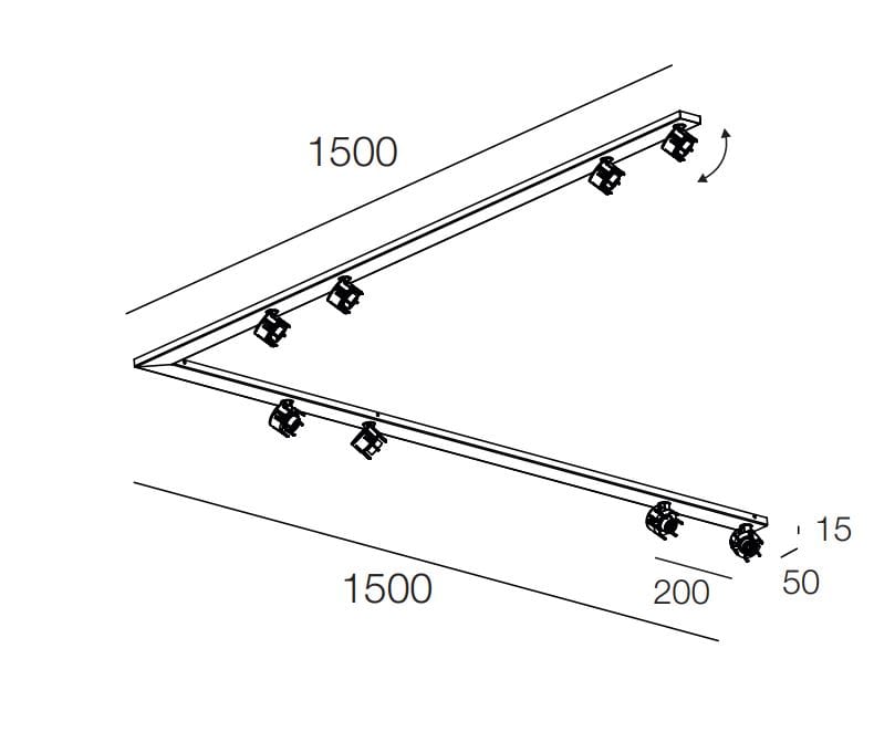 Матовое латунное трековое освещение / прожектор Novalux Honey ARCH-00025505 - Вид №10