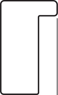 BY 7466 Зеркало в багетной раме - черный 20 mm EVOFORM Definite - Вид №4