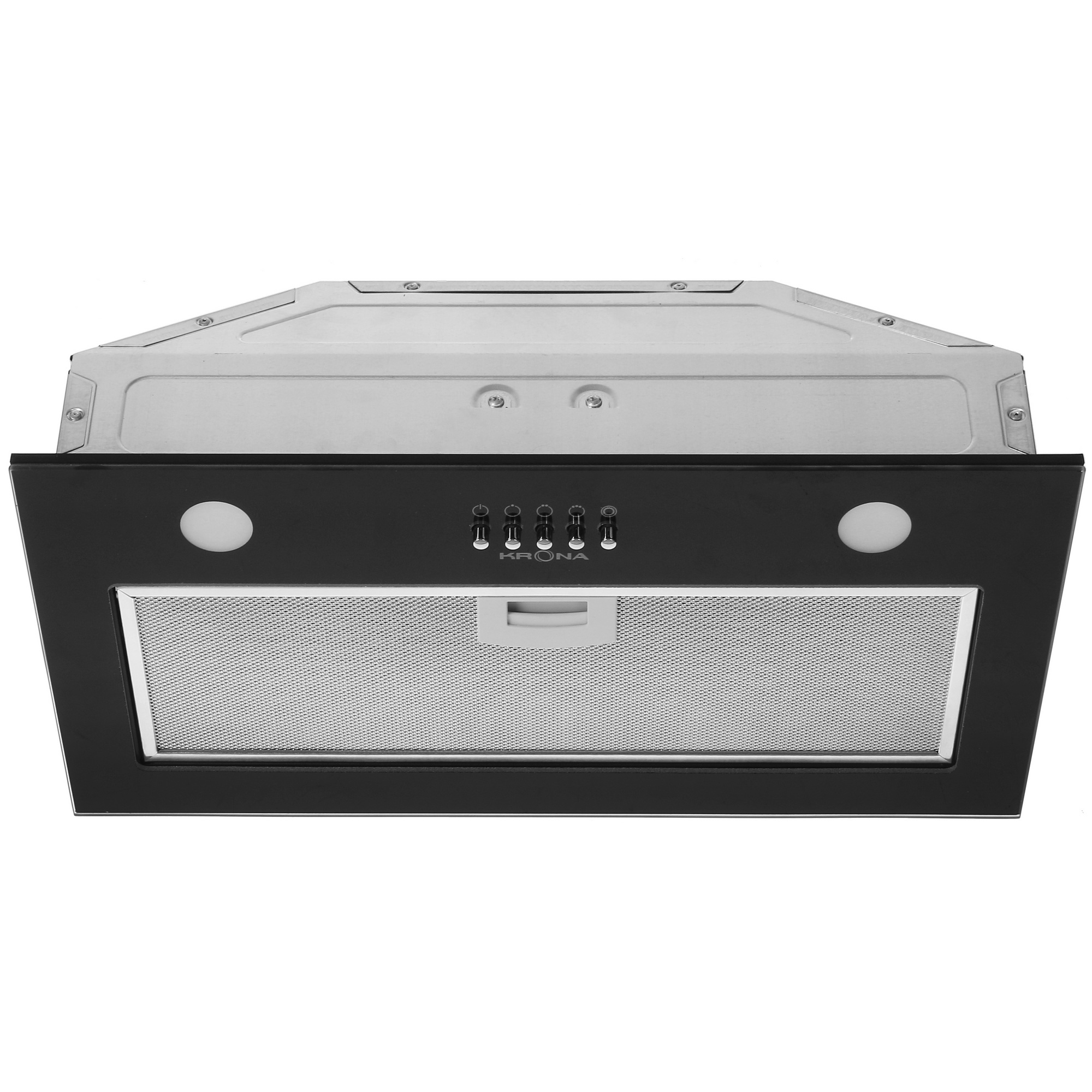 5370029 Вытяжка полновстраиваемая KRONA ELISA 600 GLASS PB черный STDN-0065542 - Вид №1