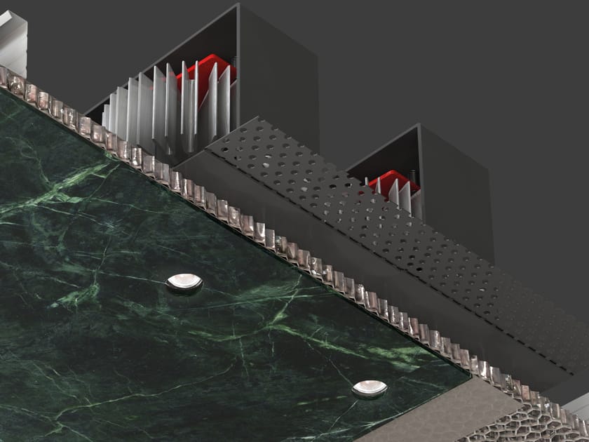 Несколько алюминиевых светодиодных утопленных прожекторов Buzzi & Buzzi Железо ARCH-00001051