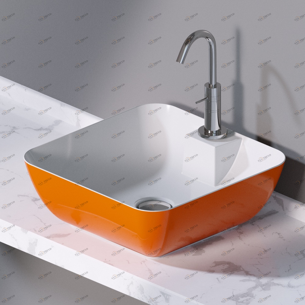 L606214 Накладная раковина на столешницу  прямоугольная A. e T. Italia ELITE AeT ITALIA