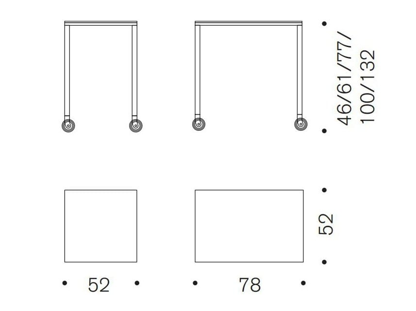 Стальная тележка для еды с ящиками Desalto ARCH-00122781 - Вид №4