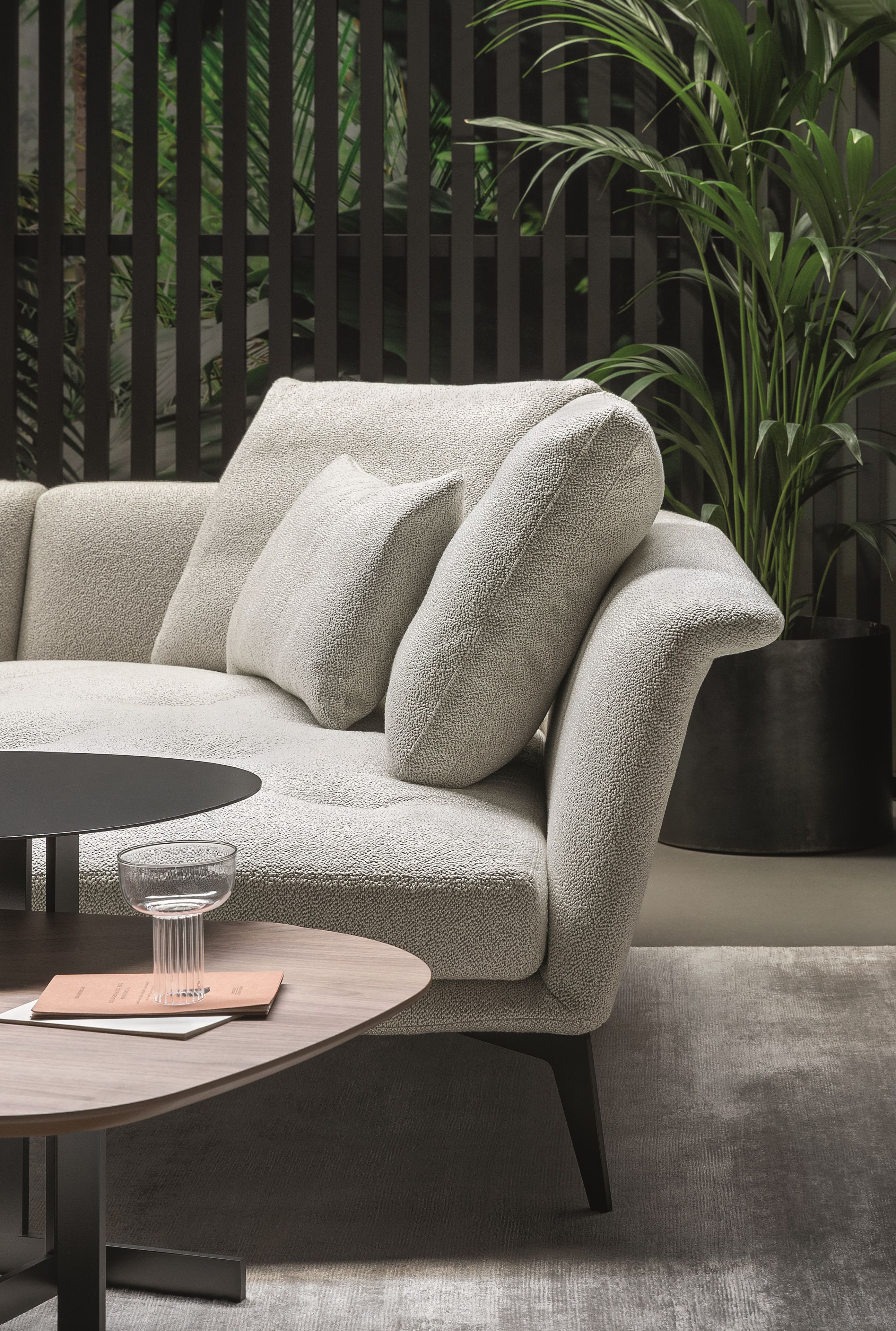 Изогнутый диван из ткани BONALDO Lovy ARCH-00130893 - Вид №2