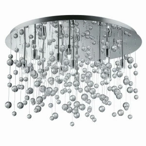 Потолочный светильник Ideal Lux Neve PL12 Cromo IDEAL LUX ДИЗАЙНЕРСКИЕ, КАСКАДНЫЕ 074035 Прозрачный;хром