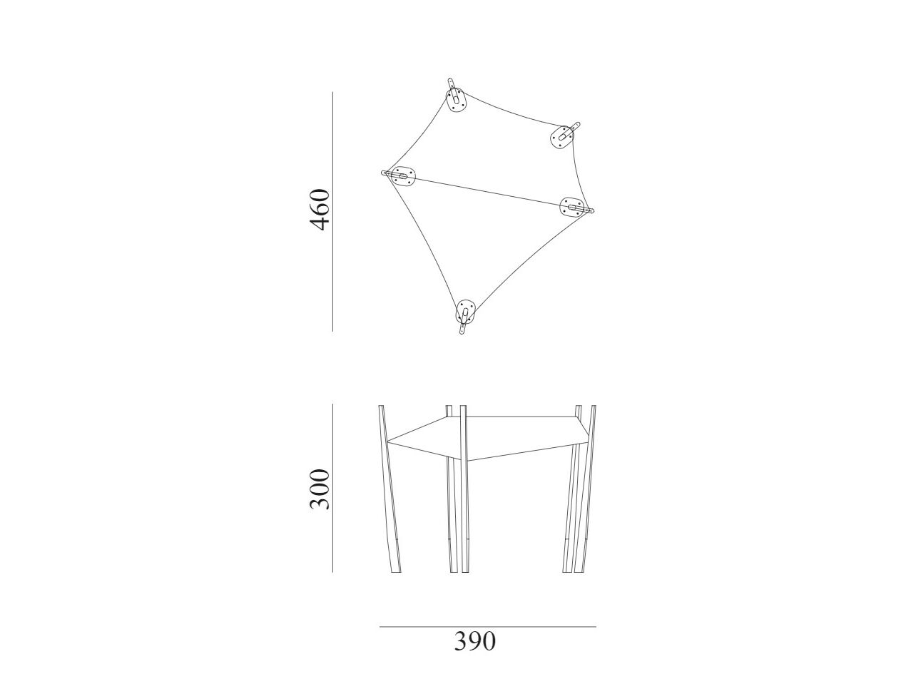 Парусная палатка из красного дерева и технической ткани Exteta 10th ARCH-00019024 - Вид №7