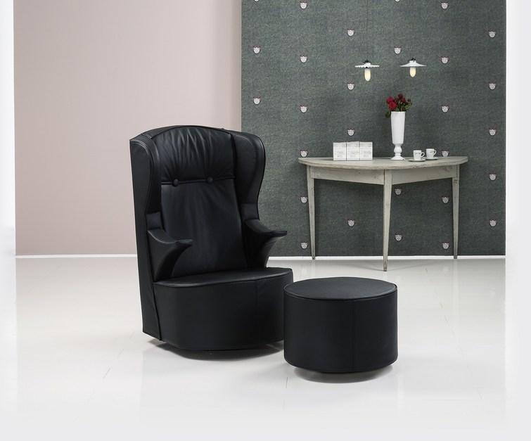 brühl Круглый кожаный пуф Poem sun-id-1395507 - Вид №4