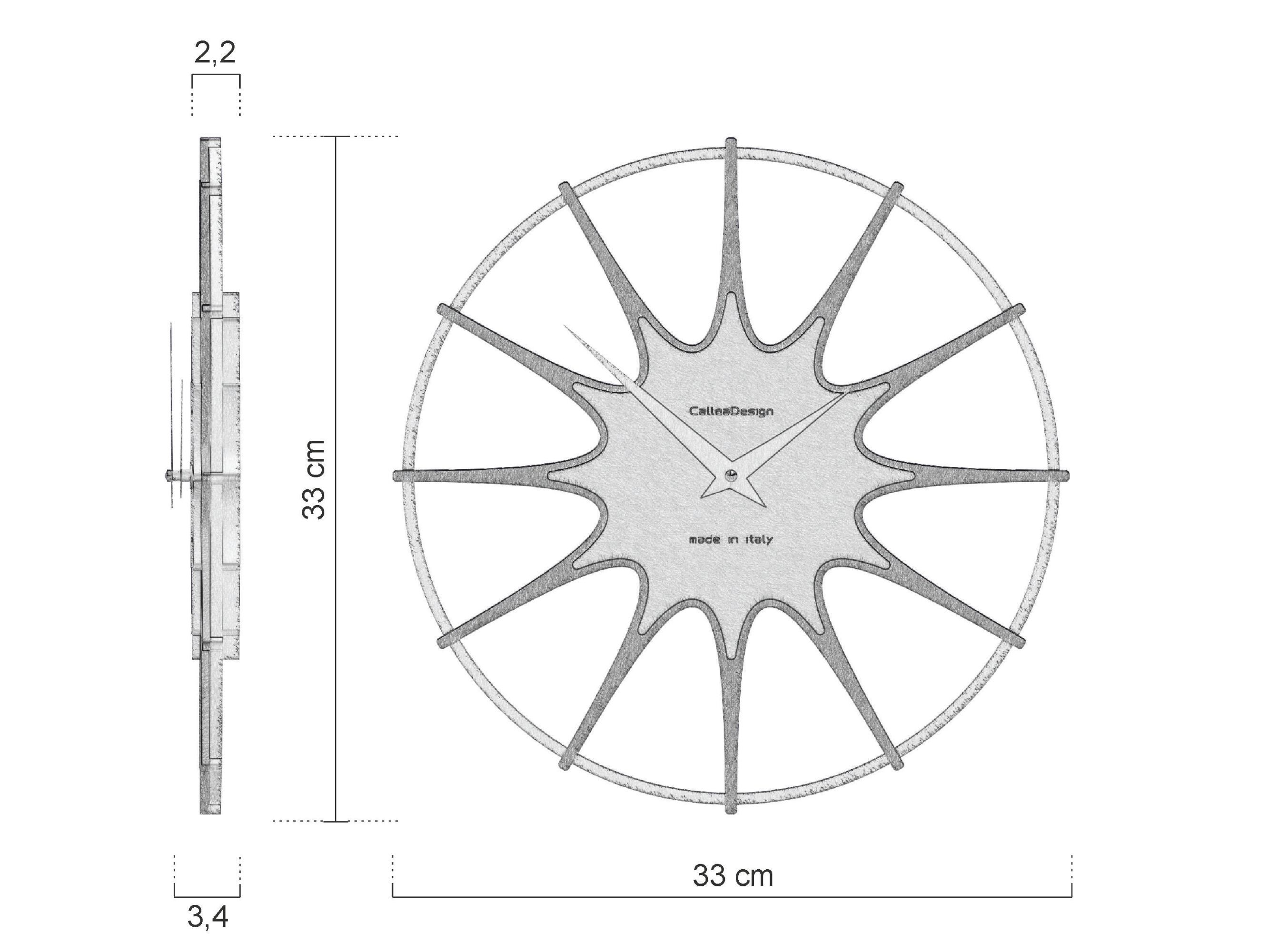Настенные часы MDF CalleaDesign STELLA ARCH-00132986 - Вид №3
