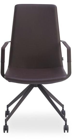 B&T Design Офисное кресло в коже на козелке с подлокотниками Zone sun-id-1436557 - Вид №1