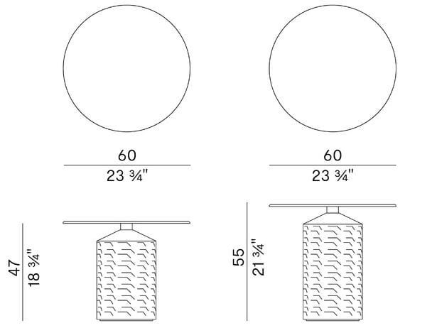 Круглый журнальный столик Potocco Hishi ARCH-00130166 - Вид №4