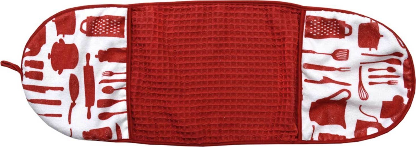 10559285 Harman Прихватка двойная Harman 25х76см, красная Ткань 