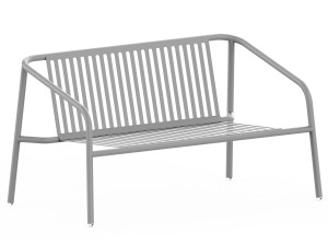 Алюминиевая садовая скамейка со спинкой