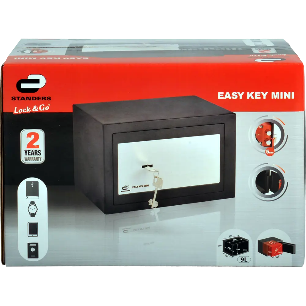 Сейф мебельный Standers N2, ключевой замок, 9 л STLM-2076629 - Вид №9