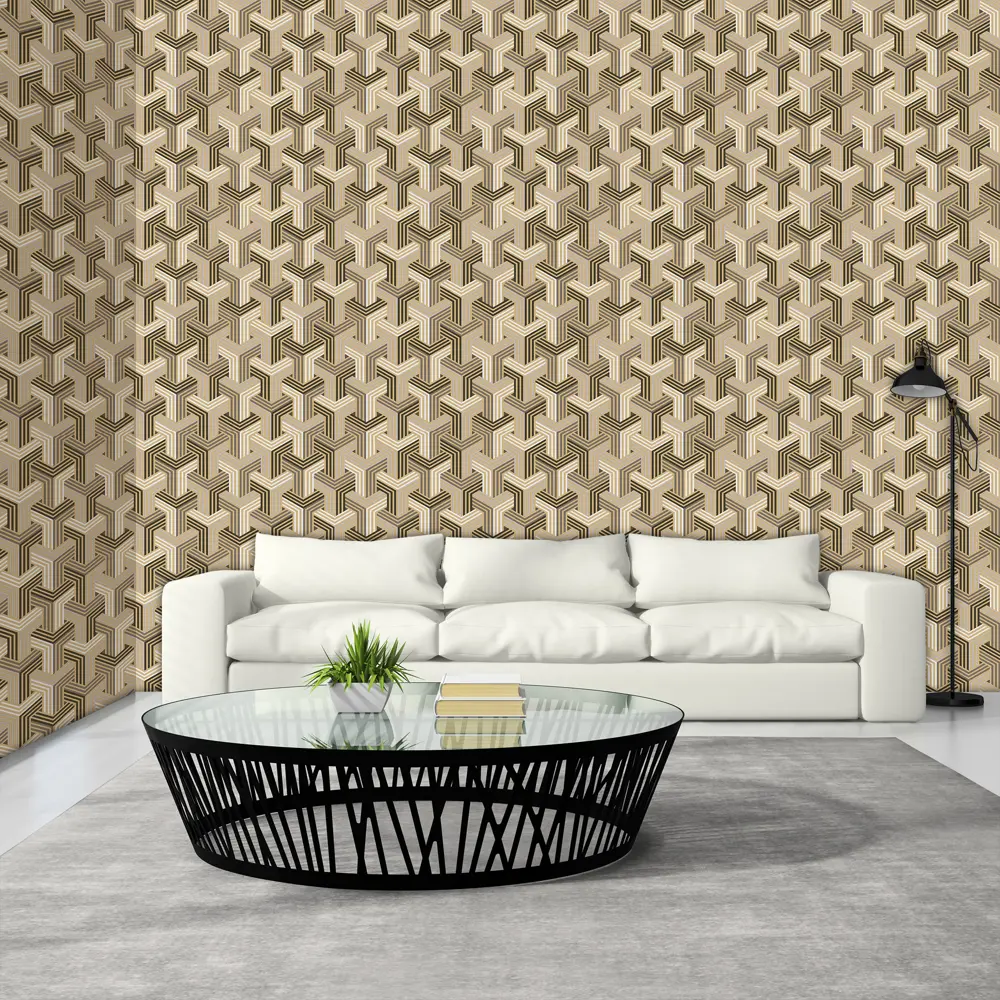 Обои флизелиновые 1,06х10 м цвет коричневый ED6005-06 81961345 STLM-2023636 EURO DECOR YOTA - Вид №4