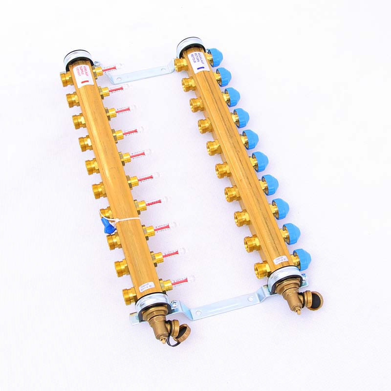 Коллекторная группа HKV/T с термостатическими вентилями и расходомерами WATTS Ind 1"x3/4"ЕК 10 выходов 10004204 - Вид №2